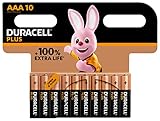 Duracell Plus AAA Micro Alkaline-Batterien, 1.5V LR03...