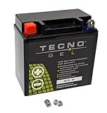 TECNO-GEL Motorrad Gel Batterie für YB9-B = 12N9-4B1,...