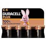 Duracell Batterie Plus Baby C (LR14) 1,5V im 4er Pack