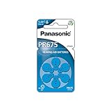 Panasonic PR675 Zink-Luft-Batterien für Hörgeräte,...