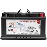 SOLIS Solarbatterie 12V 120Ah Batterie Solar Wohnmobil...