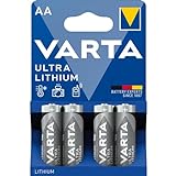 VARTA Batterien AA, 4 Stück, Ultra Lithium, 1,5V,...