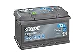 Exide EA722 Premium Carbon Boost Autobatterie 12V 72Ah...