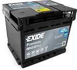 Exide EA472 Premium Carbon Boost Autobatterie 12V 47Ah...