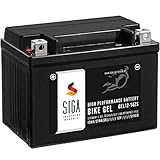 SIGA GEL Motorradbatterie 12V 12Ah 270A/EN Gel Batterie...