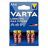 VARTA Batterie LONGLIFE Max Power, Alkali-Mangan,...