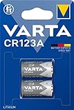 VARTA Batterien CR123A Lithium Rundzelle, 2 Stück, 3V,...