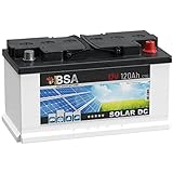 BSA Solar DC 12V 120Ah Batterie Solarbatterie...