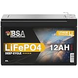 BSA LiFePO4 12V 12Ah Akku Lithium Batterie...