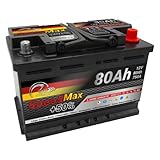 SMC Autobatterie Speed Max 80Ah L3 750A EN 12v PKW...