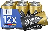 VARTA Batterien D Mono, 12 Stück, Power on Demand,...