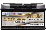 Solarbatterie 12V 120AH Electronicx Solar Edition AGM...