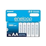 eneloop, AA/Mignon NI-MH Akku, 8er-Pack, Kapazität mit...