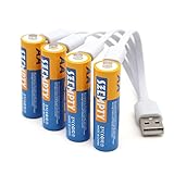 SZEMPTY Wiederaufladbare Lithium-Batterien AA, 1,5 V...