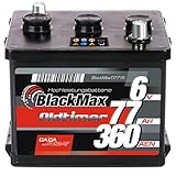 BlackMax07715 6V 77Ah 360A/EN gefüllt Oldtimer...