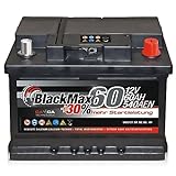 Autobatterie 12V 60Ah 540A BlackMax Starterbatterie...