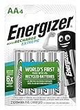 Energizer Batterien AA, wiederaufladbar, 4 Stück,...