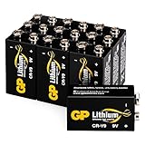 GP Lithium 9V Block Batterien Longlife, 9 Volt Lithium...