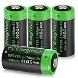 Enegitech CR123A 3V Lithium Batterie, 123A...