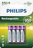 Philips R03B4A95/10 Rechargeable Batteries AAA 950 mAh...