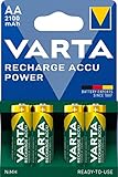 VARTA Batterien AA, wiederaufladbar, 4 Stück, Recharge...