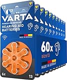 VARTA Hörgerätebatterien Typ 13 orange, Batterien 60...