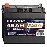 HeyVolt Asia Autobatterie 12V 45Ah 390A/EN...