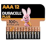 Duracell Plus Batterien AAA, 12 Stück, langlebige...
