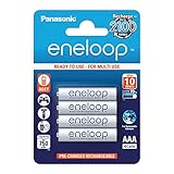 Panasonic eneloop, Ready-to-Use Ni-MH Akku, AAA Micro,...