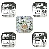 MAXELL 377 Batterie silberoxide 1,55V, 5X Einzelblister