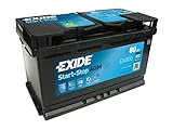 Exide EK800 AGM Starter-Batterie Start-Stop 12V 80Ah...