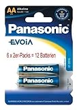 6 Packungen Panasonic EVOIA jetzt EVOLTA Alkaline...