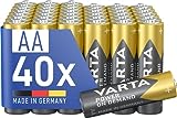 VARTA Batterien AA, 40 Stück, Power on Demand,...