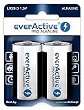everActive D Batterien 2er Pack, Pro Alkaline, Mono...