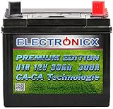 Electronicx Premium Rasentraktor Batterie 12V 30Ah...