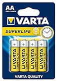 VARTA 10500406 - Superlife Zink-Kohle Batterie AA / R6...
