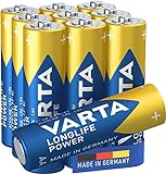 VARTA Batterien AA, 10 Stück, Longlife Power,...