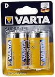 VARTA 10500220 - Superlife Zink-Kohle Batterien Mono /...