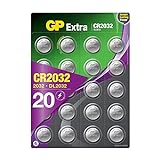 GP Extra Lithium Knopfzellen CR2032 3V | 20 Stück...