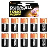 10 x Duracell 1,5 V Baby C/ LR14/ AM2/ 4014/Alkaline...