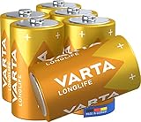 VARTA Batterien D Mono, 6 Stück, Longlife, Alkaline,...