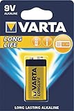VARTA Batterien 9V Blockbatterie, 1 Stück, Longlife,...