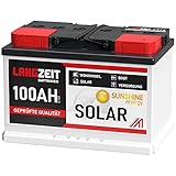 Solarbatterie 12V 100Ah Wohnmobilbatterie Bootsbatterie...