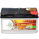 Solarbatterie 12V 100Ah Adler Batterie Wohnmobil Boot...