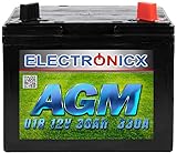 Rasentraktor Batterie AGM Batterie 12V 30Ah AGM Akku...