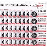 Kraftmax 40er Pack CR2450 Lithium Hochleistungs-...